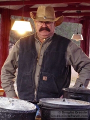 Cowboy Dave Helping with the Dutch Ovens