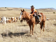Young Cowboy on Horseback