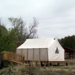 Guests stay in comfortable 14'x16' outfitter tents, each with a private deck and bath
