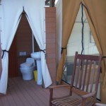 Wall Tent Deck at the Double Circle Ranch