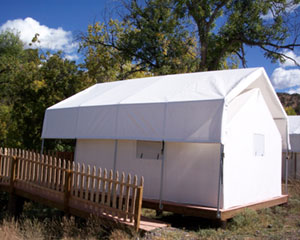 Wall Tent at the Double Circle Ranch