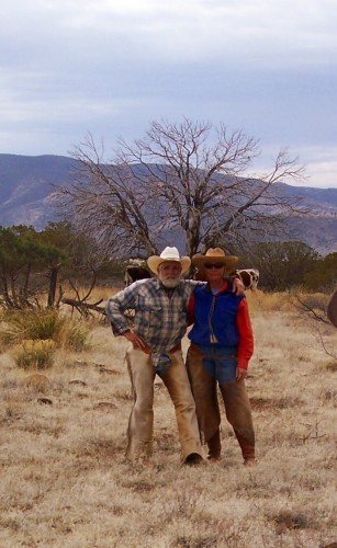 Volunteer Ranch Hand Forrest Cioppa and Wilma