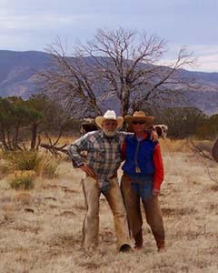 Volunteer Ranch Hand Forrest Cioppa and Wilma