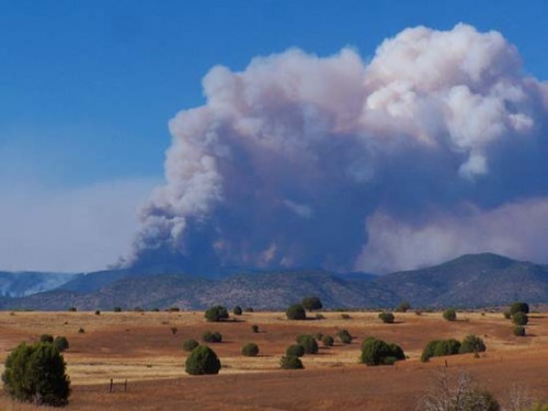 Wallow Fire Burning 6-7-2011