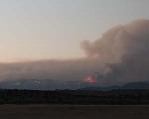 Wallow Fire Burning in Mountains 6-5-2011