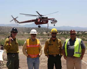 Wallow Fire Fighting Helicopter and Well Operators
