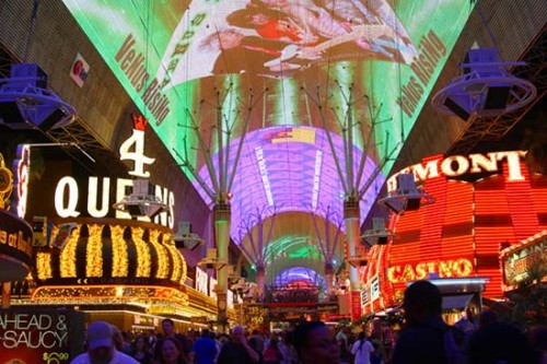 Freemont Street Light Show in Las Vegas