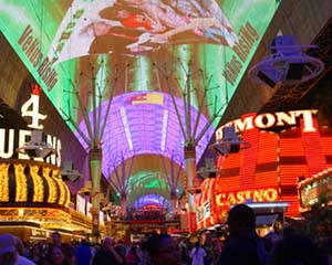 Freemont Street Light Show in Las Vegas