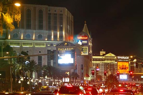 Vegas Night Scene on the Strip