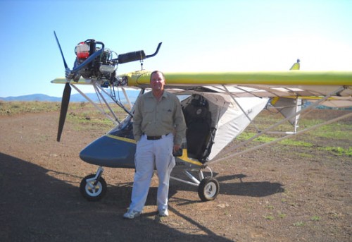 Mickey Harrison and His Experimental Airplane