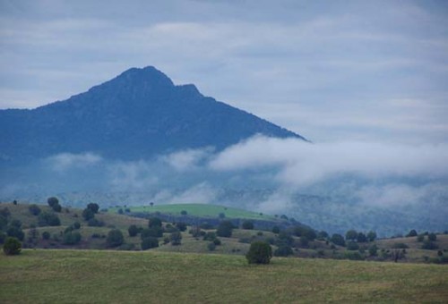 Ranch Scenery Clouds Around Mountain