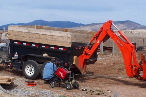 Repairing the Dump Trailer at the Ranch