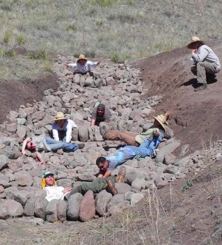 The TFS Crew Testing the Erosion Structure - photo by Big Walrus